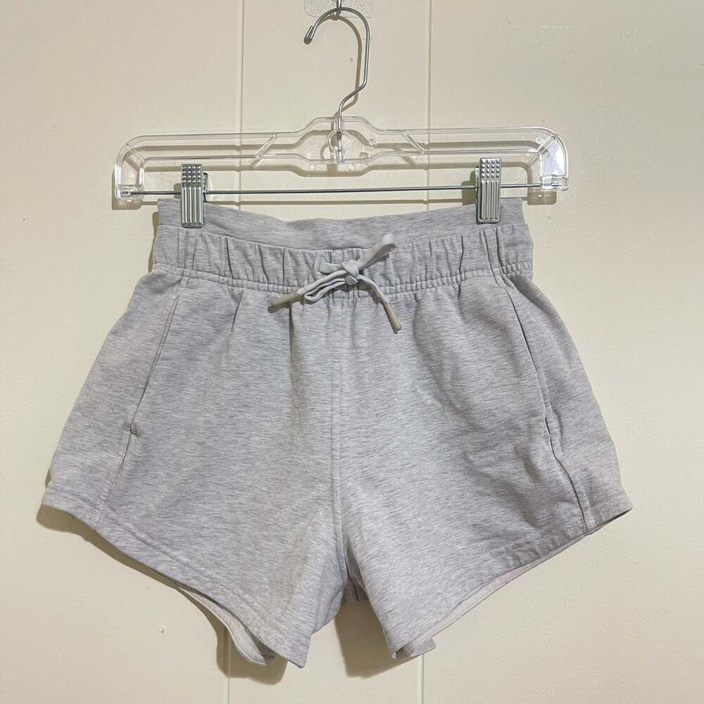 Lululemon Inner Glow Short 3" Heathered Core Ultra Light Grey Size 0